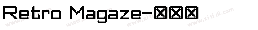 Retro Magaze字体转换